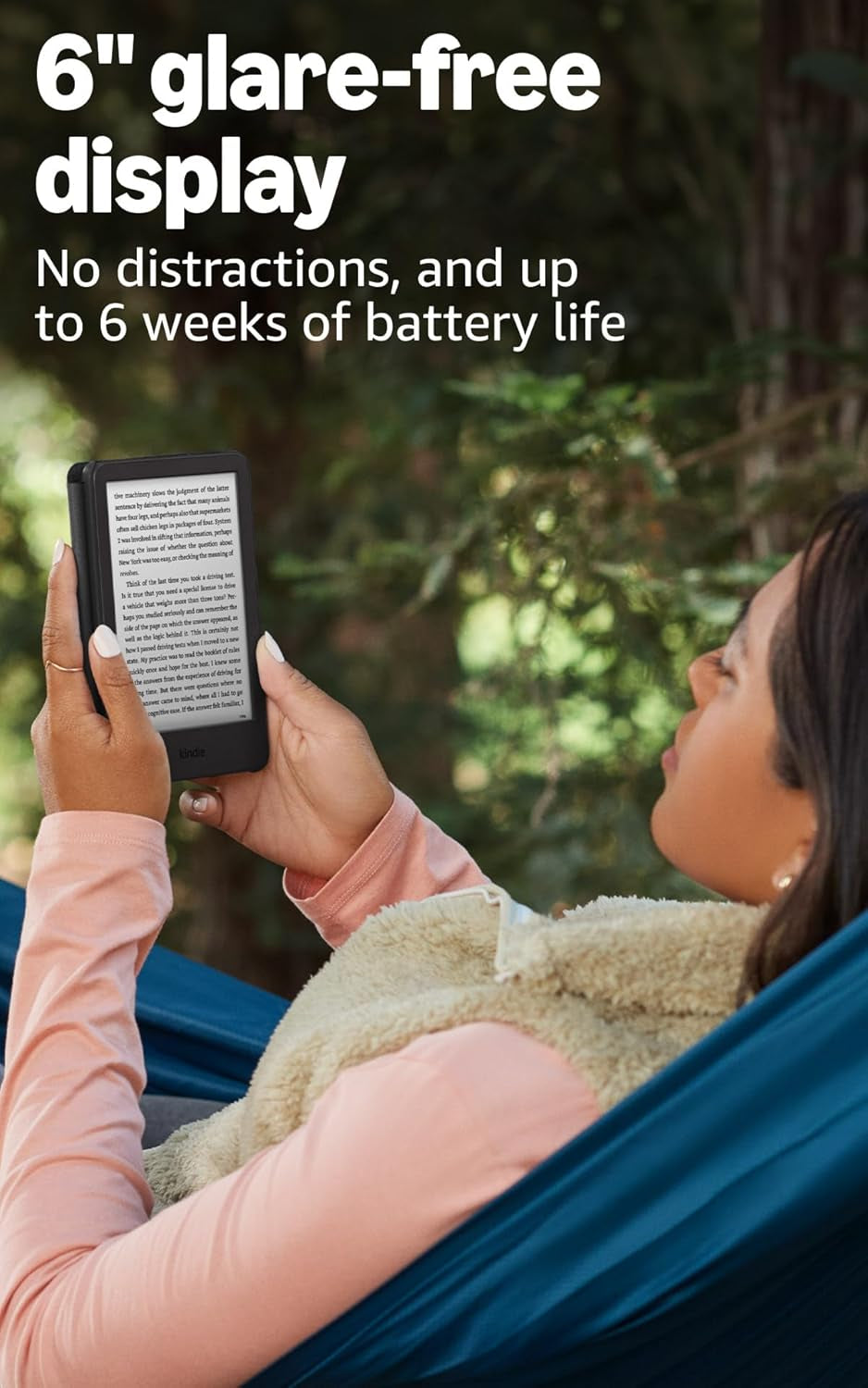 Kindle 16 GB (Newest Model) - Lightest and Most Compact Kindle, Now with Faster Page Turns, and Higher Contrast Ratio, for an Enhanced Reading Experience - Matcha