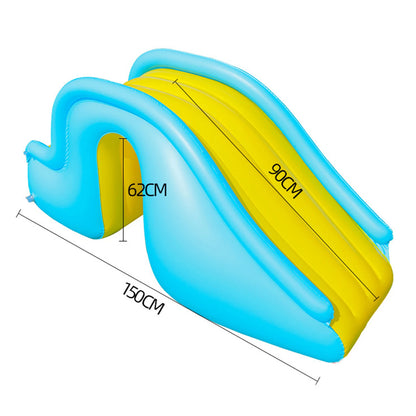 Inflatable Pool Slide Children Climber Slide Outdoor Inflatable Children's Ball Pool Slide for above Ground Pool Garden