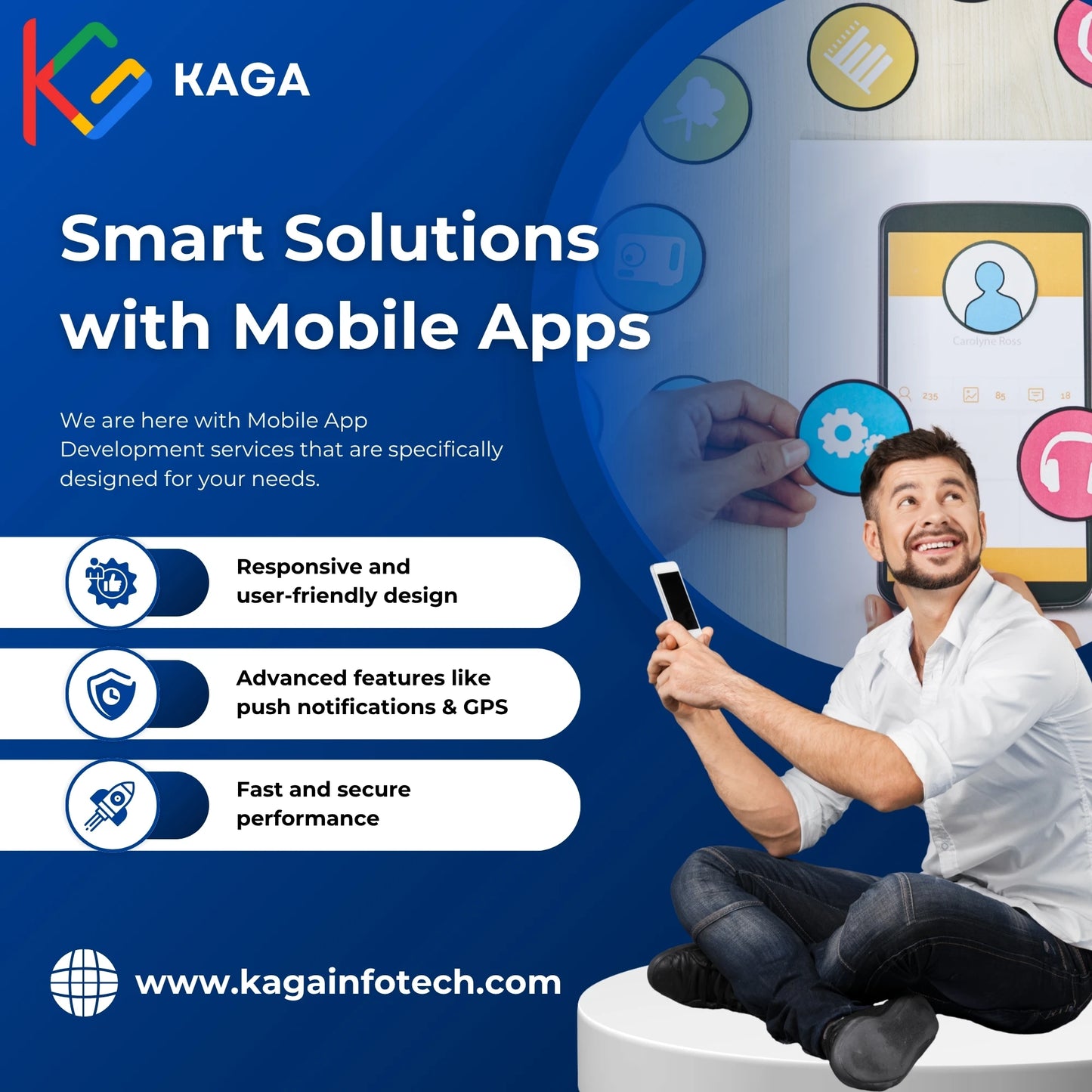 Cloud-Driven Enterprise App Development Software for Web Mobile Android Stock Available Model App074 Kagasri Infotech Private