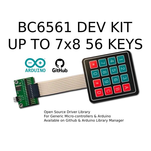 Single Wire Keyboard Module Kit (For Arduino & Micro-controllers)