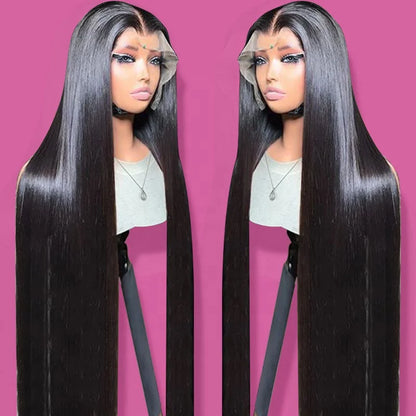 13X4 Human Hair Transparent Swiss Lace Frontal Wig, Wholesale Virgin Raw Vietnamese Human Hair Wig Glueless HD Lace Frontal Wigs