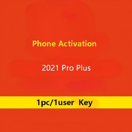 Genuine Office 2021 Professional Plus License 1Key/1PC Phone Activation