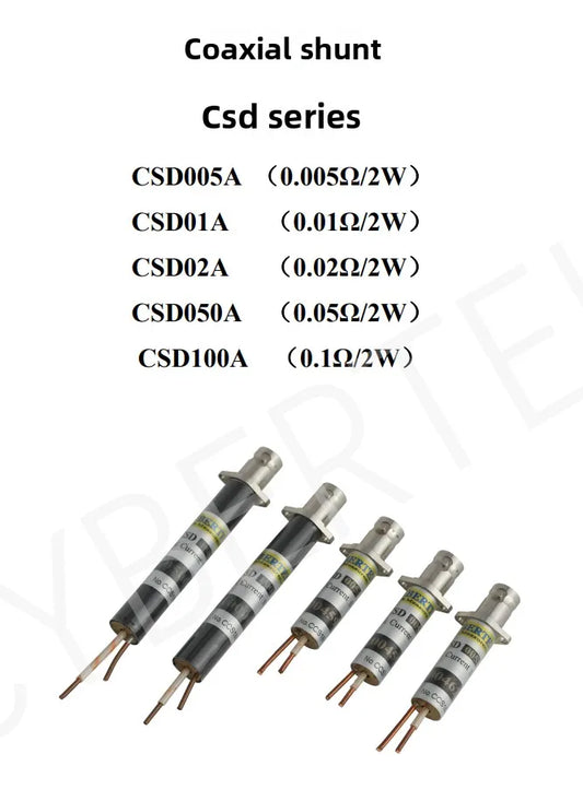 CYBERTEK Coaxial Shunt Resistor CSD01A/B20/M02/005/100 Precision Shunt Resistor