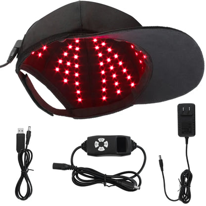 Rechargeable Controller 4 Modes with Adjustable Luminance At-Home Scalp Care Hair Growth Cap for Men & Women