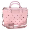 Custom Logo EVA Tote Bag Waterproof Washable Beach Bag for Women Wholesale Large Rubber Handbag with Holes DIY Charms Ready