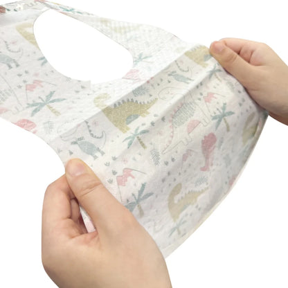 YOUHA Soft Cute Baby Disposable Bibs Waterproof Nonwoven for Girl and Boy Infant Feeding Traveling OEM Baby Care 20Packs/Box