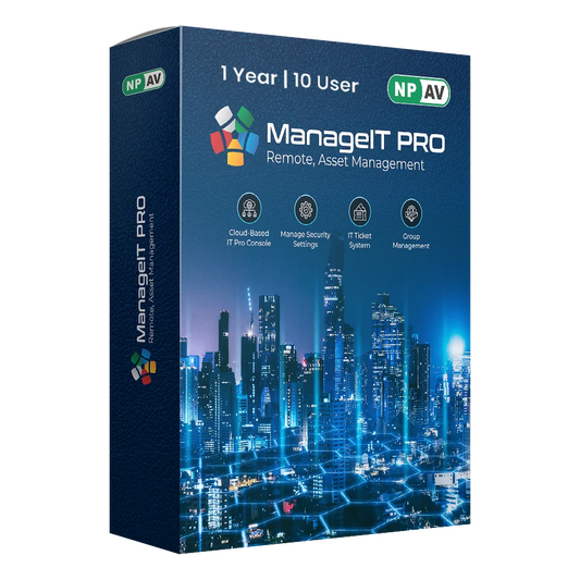 Manage IT Pro 10 User 1 year Cloud-Based IT Business Software Console for Laptop Applications (Email Delivery in 1 Hour - No CD)