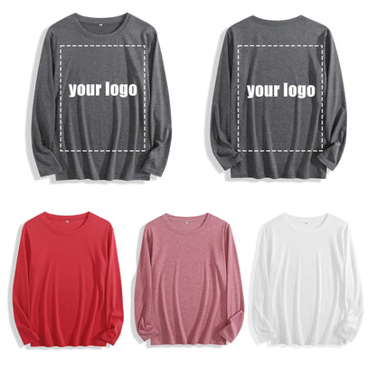 100% Cotton "Blue Jeans & Pearls Kinda Girl Graphic" Long - Sleeve T - Shirt, Multi - Colors