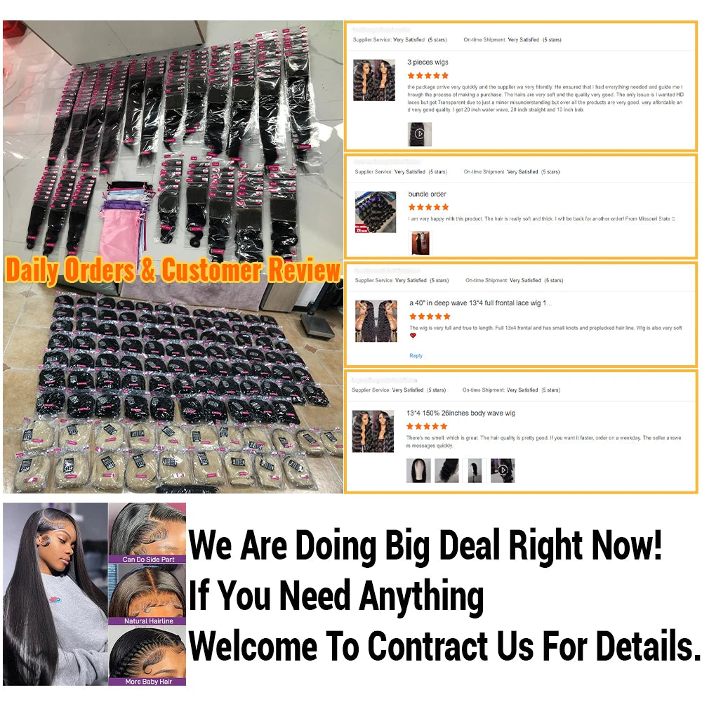Wholesale Glueless Lace Frontal Natural Straight Human Hair Wig 13x4 Hd Lace Front Wigs for Black Women