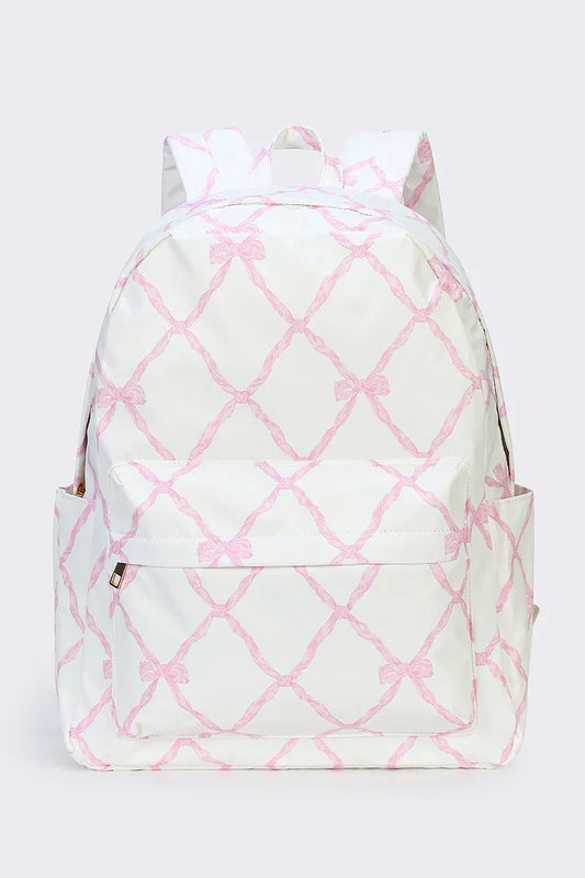 Bulk Supply Popular Pink Bow Zipper Bag Kids Backpacks Children Girls School Bags Baby Girl Outdoor Backpack