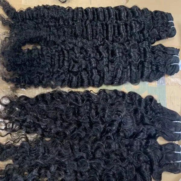 Raw Unprocessed Lace Frontal Wig Deep Wave Curly Lace Front Wigs for Black Women 360 Full Lace Human Hair Wigs