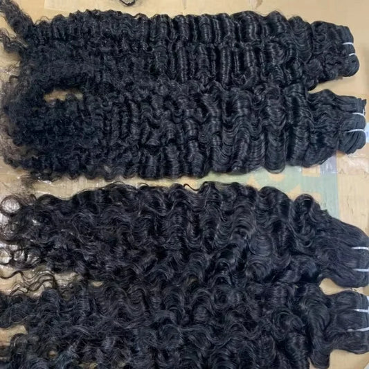 Raw Unprocessed Lace Frontal Wig Deep Wave Curly Lace Front Wigs for Black Women 360 Full Lace Human Hair Wigs