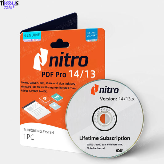24/7 Chat Nitro PDF Pro 14/13 Official Genuine Original Global for Lifetime Editing PDF 1PC Online and Manual