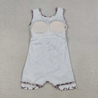 USA Warehouse Baby Girl Southern Grey Camo Drip Team Yoga Active Short Wholesale Boutique Knee Length Dress Ready to Ship No moq