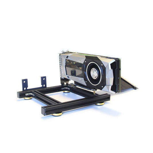 Graphics card holder DIY external graphics card base with power base for ATX  PSU aluminum Fixed bracket for graphics card dock