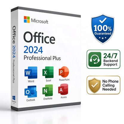 100% Genuine Office 2024 Professional Plus Secure Offline Activation Key -on-1 VIP Service with 24/7 Support. Lifetime Use Stock
