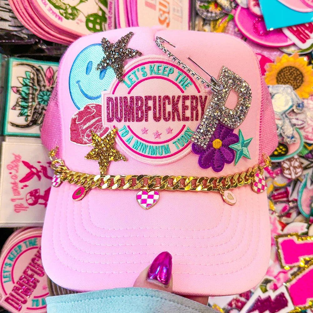 15 Pcs Pink Embroidered Patches Set Trendy Iron on Cute Love Disco Bag Ring Butterfly Girl Style Patch for Jacket Backpack