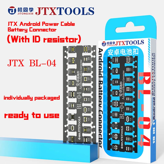 JTX BL-04 Universal Android Battery Power Test Cable with ID Resistor, 500+ Models, One-Click Boot Repair Tool