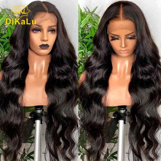 Brazilian for Wigs 100% Virgin Human Hair 13x4 Transparent French Lace Long Wigs for Black Women