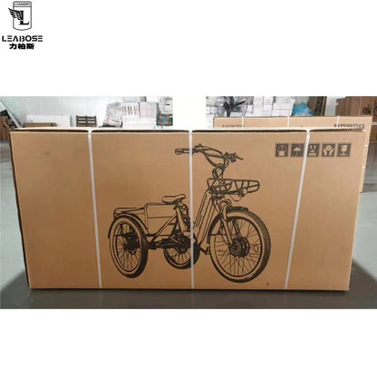 USA Stock 3-Wheel Electric City Fat Bike E Bike Custom Logo 48V 500W for Men and Women Frame Electric Hybrid Bike