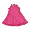 Kids Clothing Toddler Girl Activewear Baby Girl Strap Hot Pink Athletic Skort Dress Summer Baby Girl Clothes