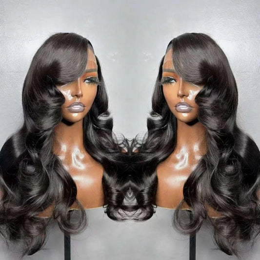 10A Raw Indian Hair Lace Frontal Human Hair Wigs,Glueless Full HD Lace Wigs Human Hair Lace Front,Body Wave Wigs for Black Women