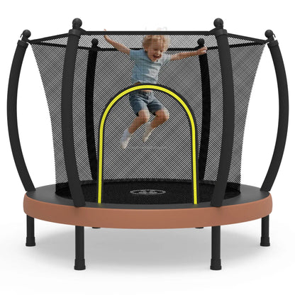 Zoshine CE Certified 60'' Steel Frame Kids Trampoline with Safety Net for Girl Indoor Outdoor Use