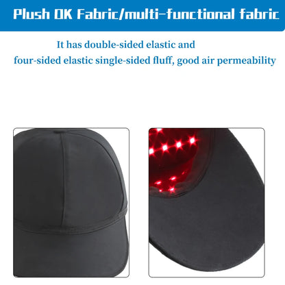 Rechargeable Controller 4 Modes with Adjustable Luminance At-Home Scalp Care Hair Growth Cap for Men & Women