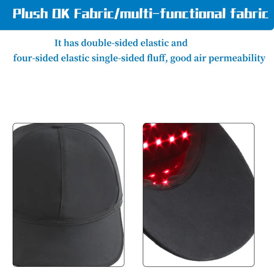 Rechargeable Controller 4 Modes with Adjustable Luminance At-Home Scalp Care Hair Growth Cap for Men & Women