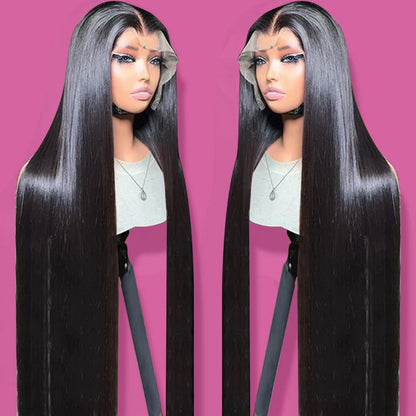 13X4 Human Hair Transparent Swiss Lace Frontal Wig, Wholesale Virgin Raw Vietnamese Human Hair Wig Glueless HD Lace Frontal Wigs