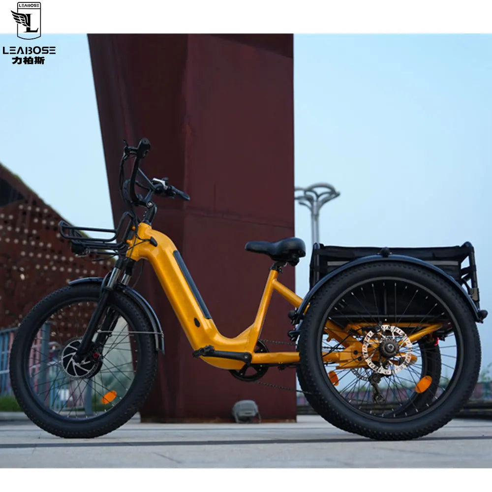 USA Stock 3-Wheel Electric City Fat Bike E Bike Custom Logo 48V 500W for Men and Women Frame Electric Hybrid Bike