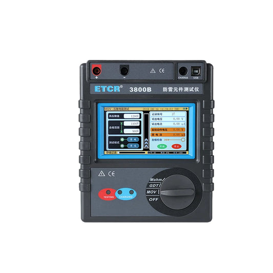 ETCR 3800B Lightning Protection Component Tester - MOV Voltage Sensitive Resistor Tester - SPD Electrical Surge Protector
