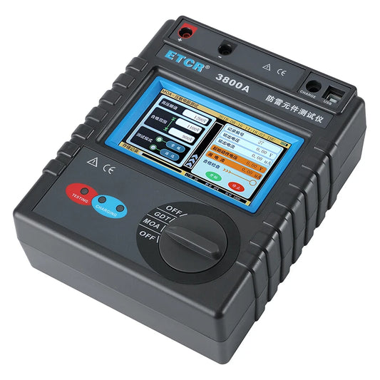 ETCR 3800B Lightning Protection Component Tester - MOV Voltage Sensitive Resistor Tester - SPD Electrical Surge Protector