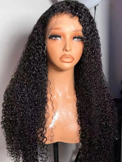 Raw Indian Hair HD Lace Closure Wig Virgin Cuticle Aligned 100% Glueless Full Lace Human Hair Swiss Frontal Wig for Black Women