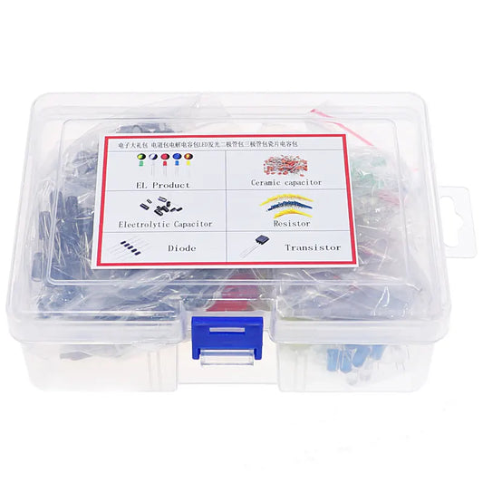 Metal film Resistor Assortment kit led Diodes Electrolytic Capacitor Ceramic set Transistor Pack DIY Electronic Components Kits