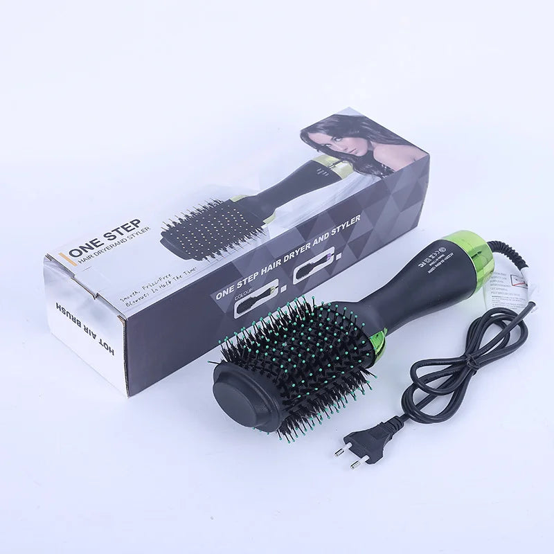 Detachable Hair Dryer Hot Air Brush Diffuser Multi Hair Styler Negative Ion Women Brush 2in1 Blowout Brush