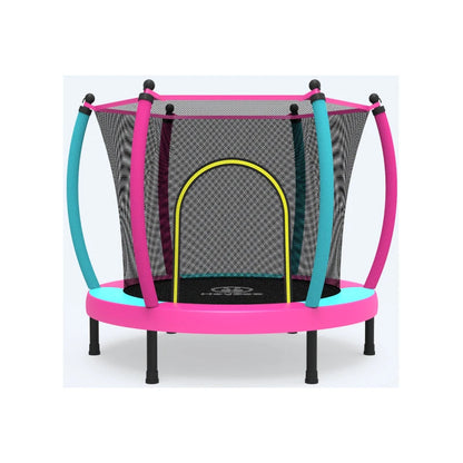 Zoshine CE Certified 60'' Steel Frame Kids Trampoline with Safety Net for Girl Indoor Outdoor Use