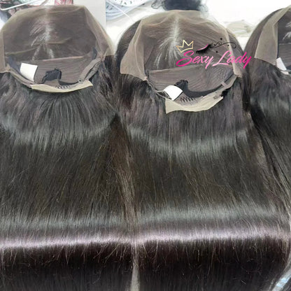 Straight Lace Front Closure Wigs for Black Women Raw Indian Hair HD Lace Wig,Virgin Cuticle Aligned Glueless Lace Human Hair Wig