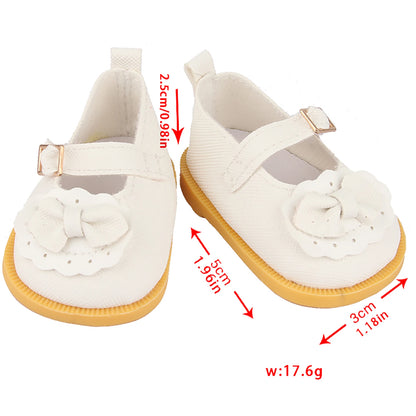 MSYO 18 Inch Doll Shoes for American Toy Girl, Fits 45cm Dolls, Random 6 of 10 Styles