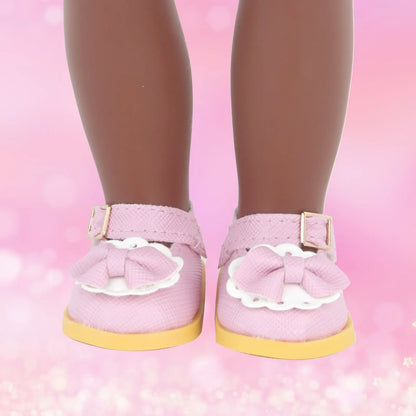 MSYO 18 Inch Doll Shoes for American Toy Girl, Fits 45cm Dolls, Random 6 of 10 Styles