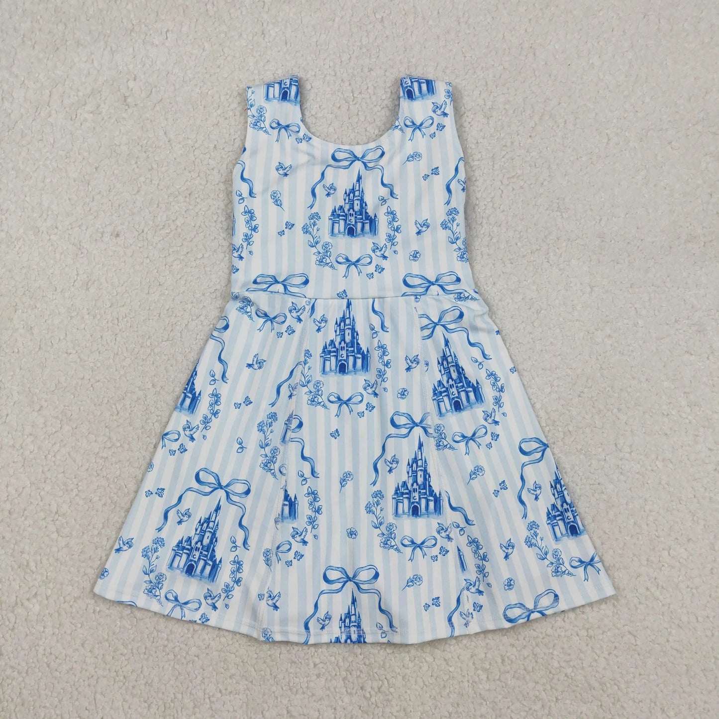 USA Warehouse Baby Girl Southern Grey Camo Drip Team Yoga Active Short Wholesale Boutique Knee Length Dress Ready to Ship No moq