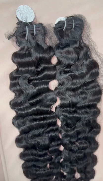 Raw Unprocessed Lace Frontal Wig Deep Wave Curly Lace Front Wigs for Black Women 360 Full Lace Human Hair Wigs