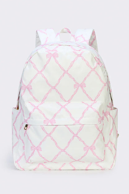 Bulk Supply Popular Pink Bow Zipper Bag Kids Backpacks Children Girls School Bags Baby Girl Outdoor Backpack