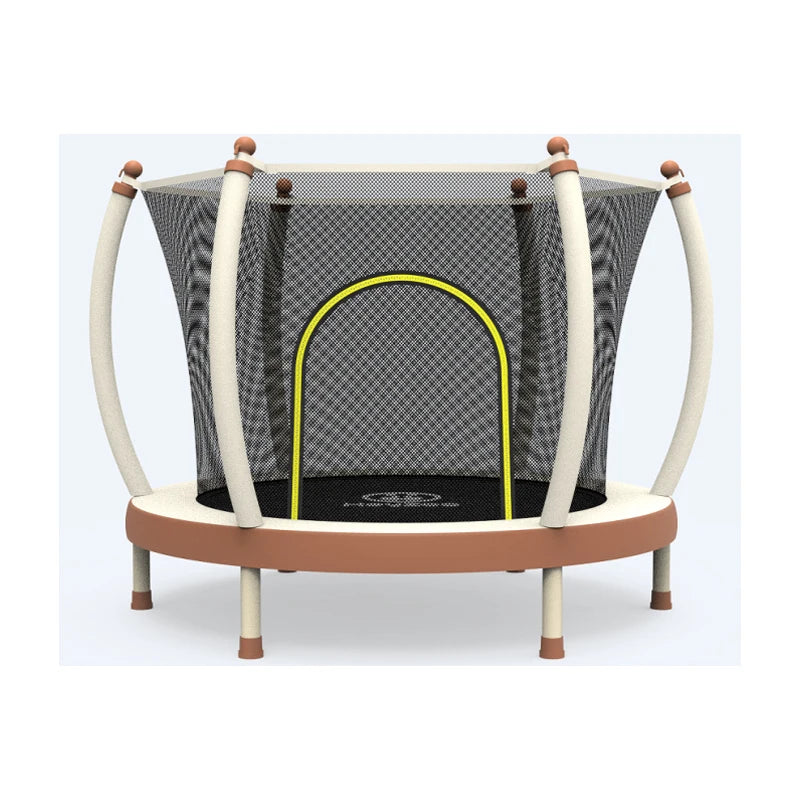 Zoshine CE Certified 60'' Steel Frame Kids Trampoline with Safety Net for Girl Indoor Outdoor Use