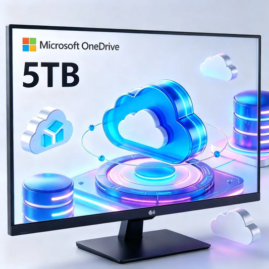 OneDrive 5TB Cloud Storage Compatible with 5 Device for PC/Mac Computer Also Can Use for ipad and Smartphone Lifetime in Stock