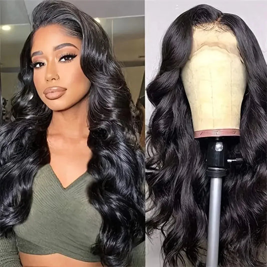 European American Fashion Small Transparent Lace Front Curly Wig High Temperature Fiber Long Curly Hair Bangs Cross-Border for