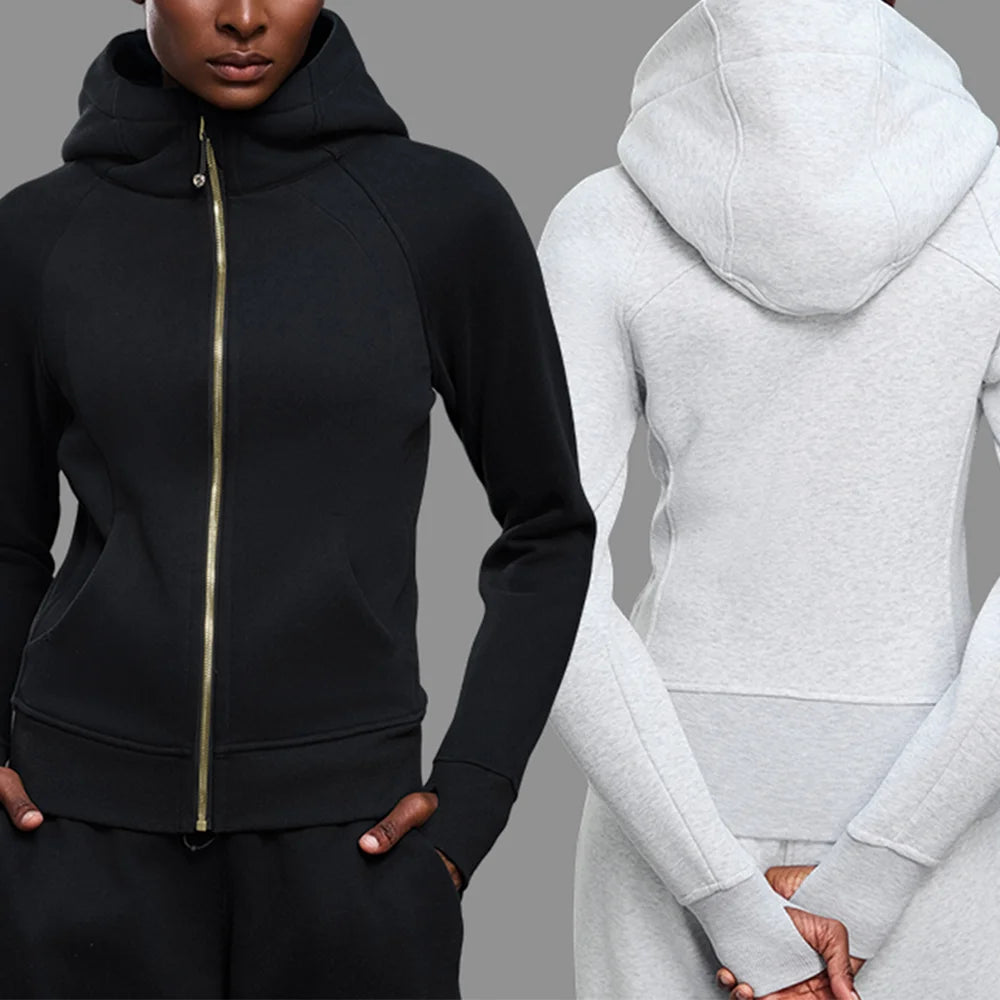 USA Warehouse High Quality Heavy weight Slim Sweatshirt Tech Fleece Athleisure Hoodies Women Hoodie Tracksuit