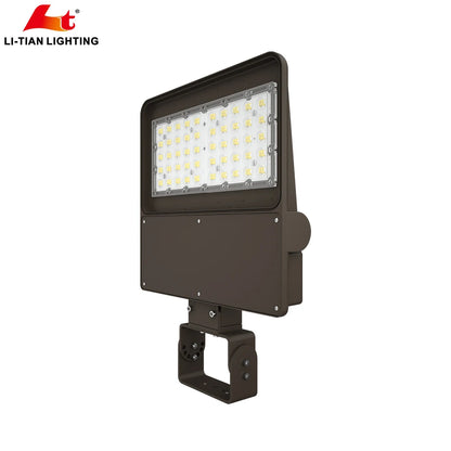 100W 150W 200W LED Outdoor Floodlight Fixtures with 150LM Per Watt Warm White Light Aluminum Body IP66 IP65 Rating for Road 240V