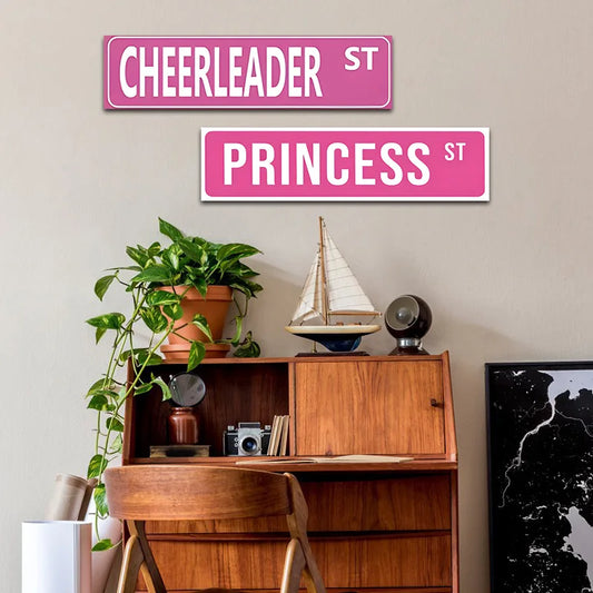 Pink Princess ST  Retro Metal Tin Plaque  Perfect Girl Room Decoration