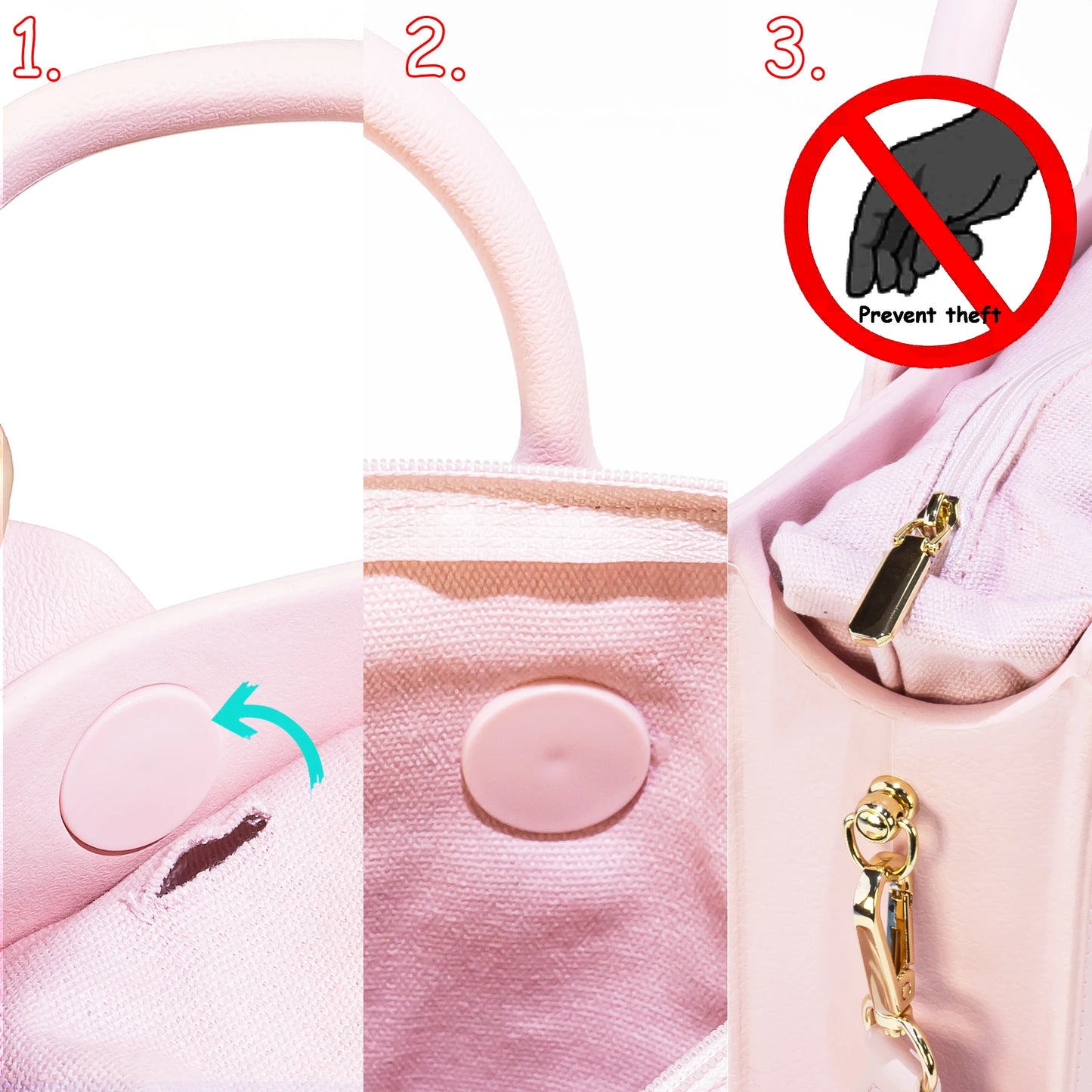 Custom Logo EVA Tote Bag Waterproof Washable Beach Bag for Women Wholesale Large Rubber Handbag with Holes DIY Charms Ready